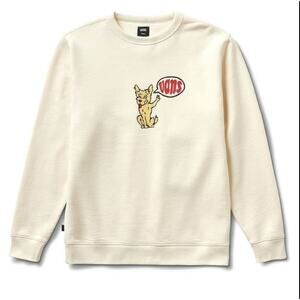 Vans NWOT Versa Standard x Tyson Peterson Crewneck Sweatshirt‎ Antique White